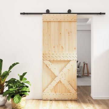 Gossi usa glisanta cu set de feronerie 85x210 cm, lemn masiv de pin