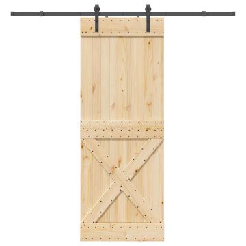 Gossi usa glisanta cu set de feronerie 85x210 cm, lemn masiv de pin
