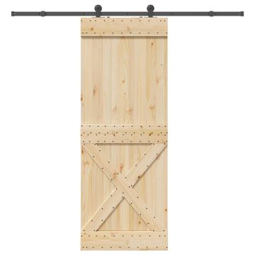 Gossi usa glisanta cu set de feronerie 85x210 cm, lemn masiv de pin