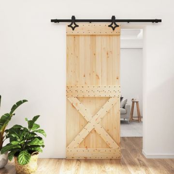 Gossi usa glisanta cu set de feronerie 85x210 cm, lemn masiv de pin