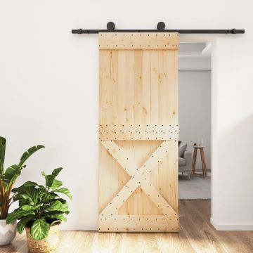 Gossi usa glisanta cu set de feronerie 85x210 cm, lemn masiv de pin