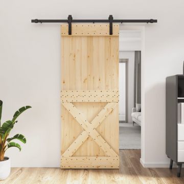Gossi usa glisanta cu set de feronerie 85x210 cm, lemn masiv de pin