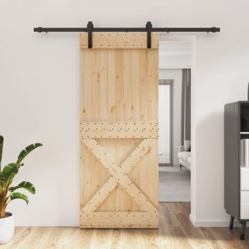 Gossi usa glisanta cu set de feronerie 85x210 cm, lemn masiv de pin
