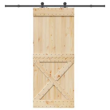 Gossi usa glisanta cu set de feronerie 95x210 cm, lemn masiv de pin