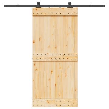 Gossi usa glisanta cu set de feronerie 95x210 cm, lemn masiv de pin