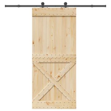 Gossi usa glisanta cu set feronerie, 100x210 cm, lemn masiv de pin