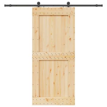 Gossi usa glisanta cu set feronerie, 100x210 cm, lemn masiv de pin