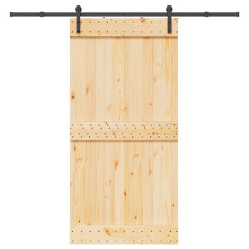 Gossi usa glisanta cu set feronerie, 100x210 cm, lemn masiv de pin