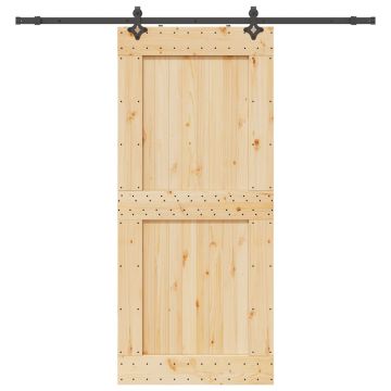 Gossi usa glisanta cu set feronerie, 100x210 cm, lemn masiv de pin