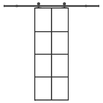 Gossi usa glisanta cu set feronerie, 76x205 cm, sticla esg/aluminiu