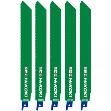 HiKOKI  RM48B - Set panze fierastrau sabie bimetal 225 mm 14-18 dinti/inch dantura progresiva 5 bucati