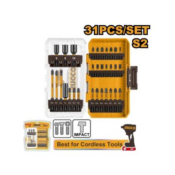 INGCO Set de vârfuri pentru biți de impact 31 piese S2