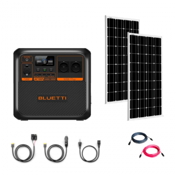 Kit generator solar portabil Bluetti AC180P 1800W 1440Wh + panou rigid 2 x 115W