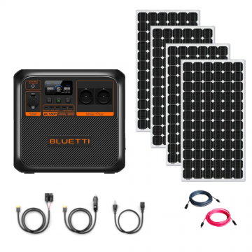 Kit generator solar portabil Bluetti AC180P 1800W 1440Wh + panou rigid 4 x 115W