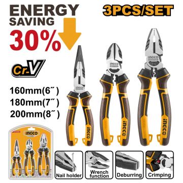 PATENTI INDUSTRIALI CU EFORT REDUS SET 3 BUC INGCO HKHLPS2831
