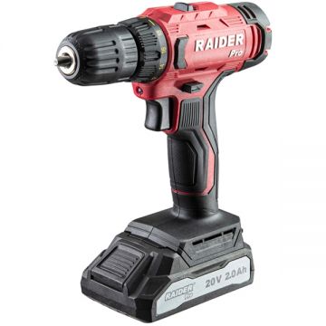 Raider  RDP-SPCD20 SET - Masina de gaurit si insurubat cu 1 acumulator Li-Ion 20 V 2 Ah 44 Nm