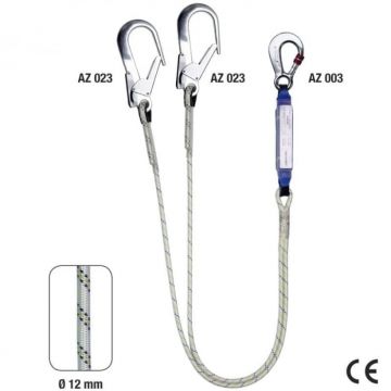 Amortizor soc, franghie diam.12mm, 2m - ABM+LB 122