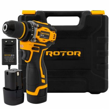 Autofiletanta pe acumulator Rotor, 18V 1.5Ah, 2000RPM, 2 Viteze, 19 Trepte cuplu, Dimensiune mandrina 1.5-10mm
