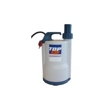 Electropompa submersibila de drenaj Pedrollo TOP1-FLOOR/LA/10m, pentru lichide corozive, particule max. 2 mm, putere 0.25 kW, debit max. 120 l/min, inaltime refulare maxima 6 m