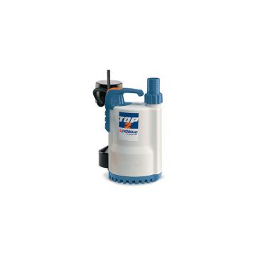 Electropompa submersibila de drenaj Pedrollo TOP2-FLOOR, particule max. 2 mm, putere 0.37 kW, debit max. 160 l/min, inaltime refulare maxima 8 m