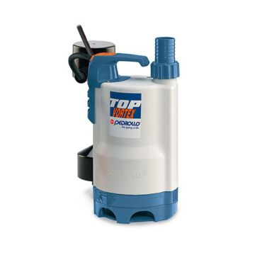 Electropompa submersibila de drenaj pentru ape murdare Pedrollo TOP2-VORTEX-MAGNETICO, particule max. 25 mm, putere 0.37 kW, debit max. 180 l/min, inaltime refulare maxima 6.5 m