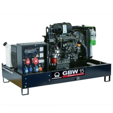 Generator de curent diesel Pramac GBW15Y_M, trifazat, 13.46 kVA, panou manual, fara carcasa insonorizata