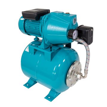 Hidrofor cu pompa autoamorsanta Wasserkonig WKE8-50/19H, fonta, putere 1100 W, debit 3600 l/h, inaltime refulare 50 m, vas de expansiune 19 litri