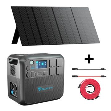 Kit Generator Solar Portabil Bluetti Poweroak 2200W 2048Wh Ac200Max + Panou 350W PV350