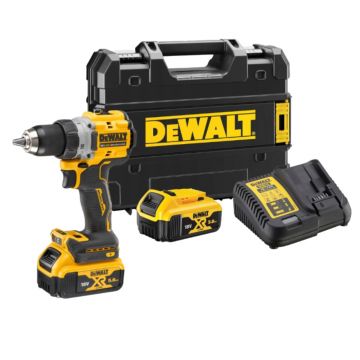 Masina compacta de gaurit si insurubat DeWalt DCD800P2LRT, cu 2 acumulatori Lanyard Ready XR 18V / 5.0Ah si incarcator in valiza TSTAK