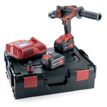 Masina de gaurit si insurubat cu acumulatori Flex DD 4G 18.0-EC/5.0 Set, 2 acumulatori 18.0V / 5.0Ah, cuplu maxim 135 Nm, incarcator, valiza de transport