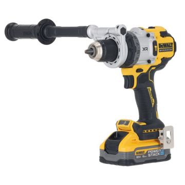 Masina de gaurit si insurubat cu percutie Dewalt DCD1007H2T, 2 acumulatori 18V/5.0Ah, incarcator, 169 Nm,  valiza