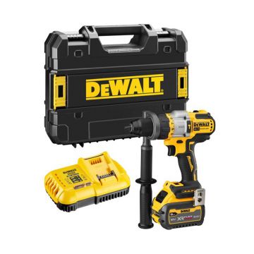 Masina de gaurit si insurubat cu percutie Dewalt DCD999X1, 18V, 112 Nm, cu 1 acumulator 9.0 Ah, cutie TSTAK