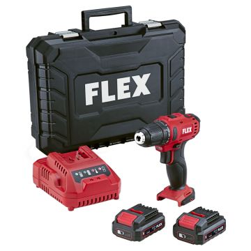 Masina de gaurit si insurubat Flex DD 2G 12-LDBC/2.5, cu acumulatori 12V si incarcator, cuplu maxim 34 Nm, valiza de transport