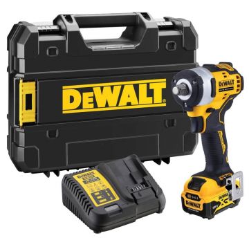 Masina de insurubat cu impact Dewalt DCF901P1, cu acumulator XR 12V / 5.0Ah, cuplu maxim 340 Nm, prindere 1/2