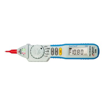 Multimetru digital Peaktech P_1080, tip stilou, 600 V AC/DC, 200 mA