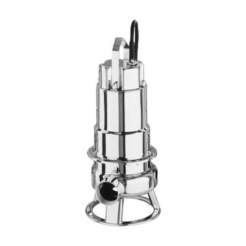 Pompa submersibila inox pentru ape murdare Ebara DWVOX75MA, 230 V, debit 24000 l/h, inaltime refulare 6.3 m, particule max 50 mm