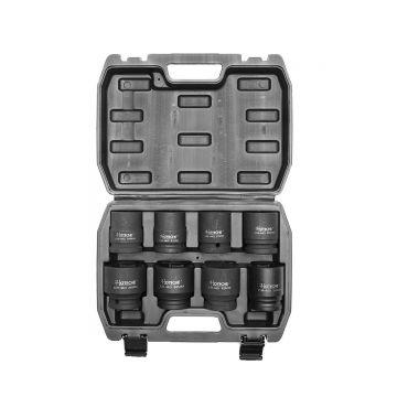 Trusa cap tubulare, profesionale de impact, cu prindere 3/4, 8 piese, 26-38mm, Cod: BK92572 Echivalență: DISFP80, Hoteche