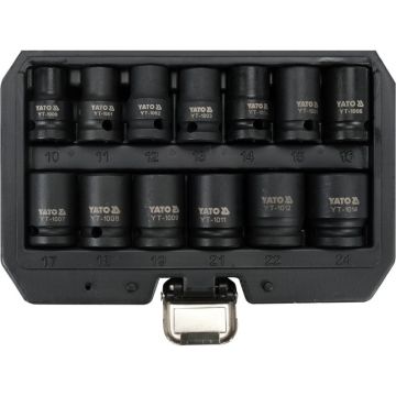 YATO Set de prize pentru mașini 13 piese 1/2" 10-24 mm CrMo