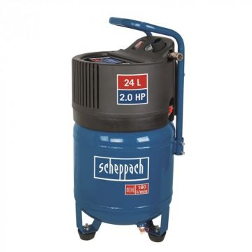 Compresor fara ulei HC24V Scheppach 5906117901, 1500 W, 24 l, 10 bari