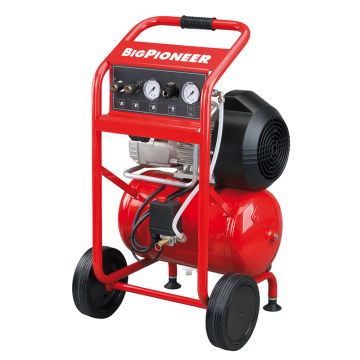 Compresor de aer cu ulei, monofazat, cu doi cilindri dispusi in V, Fini BIG PIONEER 402-M, 2.2 kW, 10 bar, 400 l/min, cu butelie de 20 l