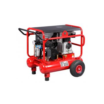 Compresor de aer cu ulei, monofazat, cu doi cilindri dispusi in V, Fini WARRIOR VKM592-4M BUILD, 3 kW, 10 bar, 590 l/min, cu butelie de 20 l