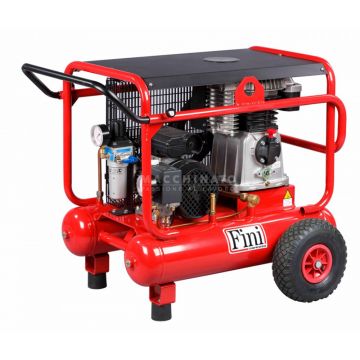 Compresor de aer cu ulei, trifazat, cu doi cilindri dispusi in V, Fini WARRIOR BK113-4T-28BAR, 3 kW, 28 bar, 265 l/min, cu 2 butelii de 11 l