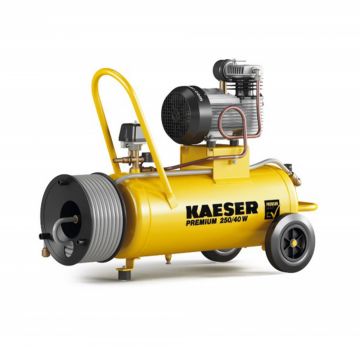 Compresor de aer Kaeser PREMIUM 250/40 W, 40 L, 1,25 KW, 10 bar, 250 l/min, furtun 15 m