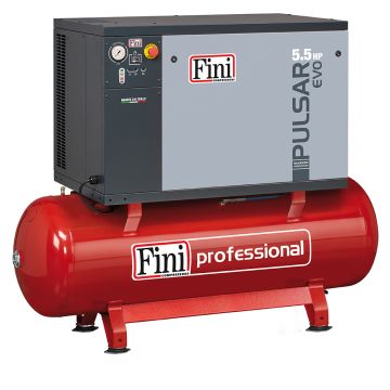 Compresor de aer silentios Fini Pulsar Evo BK119-270-5.5-SD, 270 l, 4 kW, 10 bar, 674 l/min