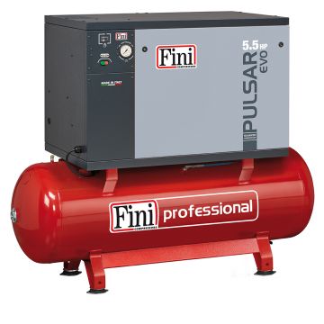 Compresor de aer silentios Fini Pulsar Evo BK119-500-5,5, 500 l, 4 kW, 10 bar, 674 l/min