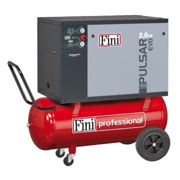 Compresor de aer silentios Fini Pulsar Evo MK102-100-2T, 100 l, 1.5 kW, 10 bar, 235 l/min