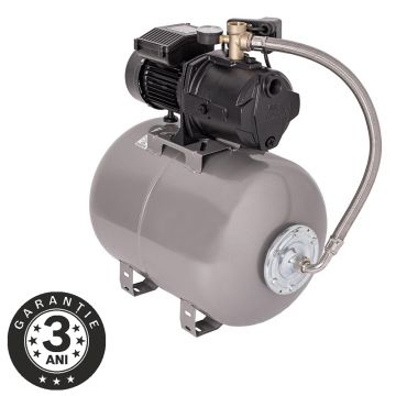 Hidrofor cu pompa autoamorsanta Wasserkonig WSK4044-50, fonta, putere 850 W, debit 4020 l/h, inaltime refulare 44 m, vas de expansiune 50 litri