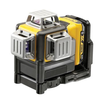 Nivela laser in cruce, autonivelanta, DeWalt DCE089D1R, Li-Ion 10.8V, 2 Ah, fascicul rosu