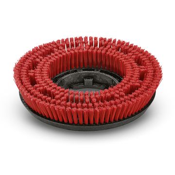 Perie tip disc Karcher 6.907-151.0, culoare rosie, duritate medie, 385 mm