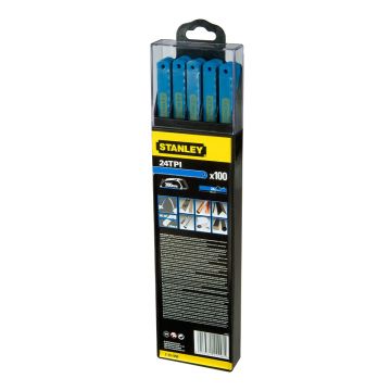 Set 100 lame bi-metal Stanley 1-15-558, 300 mm, 24 TPI